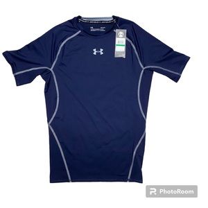 Under Armour HeatGear, Navy Compression Shirt; Men’s Large; NWT